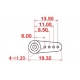 OPServos - Alu servo arm 25T 28mm d1.5