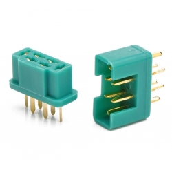 OPTronics - Paire de connecteurs MPX 6 broches - Amass