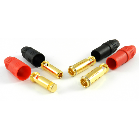 Jeti - Gold connectors M/F - 5.5mm Anti-spark (1 pair)