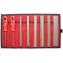 Perma-Grit - Set of 8 Hand Tools COARSE, in Red Canvas Roll