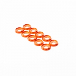 10x M4 Anodized washers - Orange