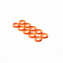 10x Rondelles anodisées  M4 - Orange