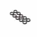 10x M4 Anodized washers - Black