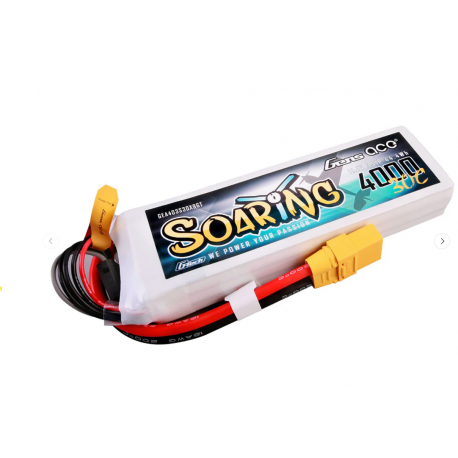 Lipo Gens Ace 4000mAh 11.1V 30C G-Tech XT90