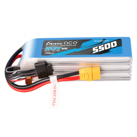 Gens Ace G-Tech 5500 mAh 22,2 V 60 C 6S1P XT90 LIPO-Akku