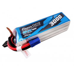 Gens ace G-Tech 3000mAh 22.2V 60C 6S1P Lipo Battery Pack EC5