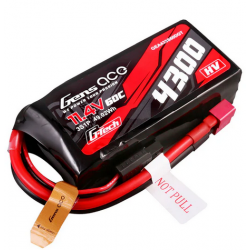 Lipo Gens ace 4300mAh Lipo11.4V 60C T-plug