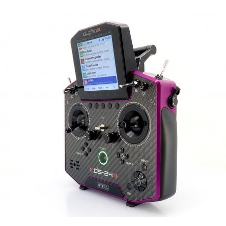 Jeti Duplex - DS24 II Carbon line Purpel anodized  + REX12 Assist