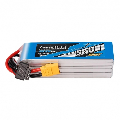Lipo Gens Ace G-Tech 5600 mAh 22.2 V 80C 6S1P XT90